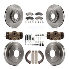 Charger l'image dans la galerie, Front Rear Disc Brake Rotors Ceramic Pads And Drum Kit (9Pc) For Jeep Compass