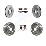 Front Rear Disc Brake Rotors And Ceramic Pads Kit (6Pc) For BMW 535i