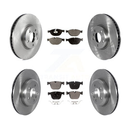 Front Rear Brake Rotor Ceramic Pad Kit (6Pc) For BMW 740Li 740i 535i GT xDrive 7