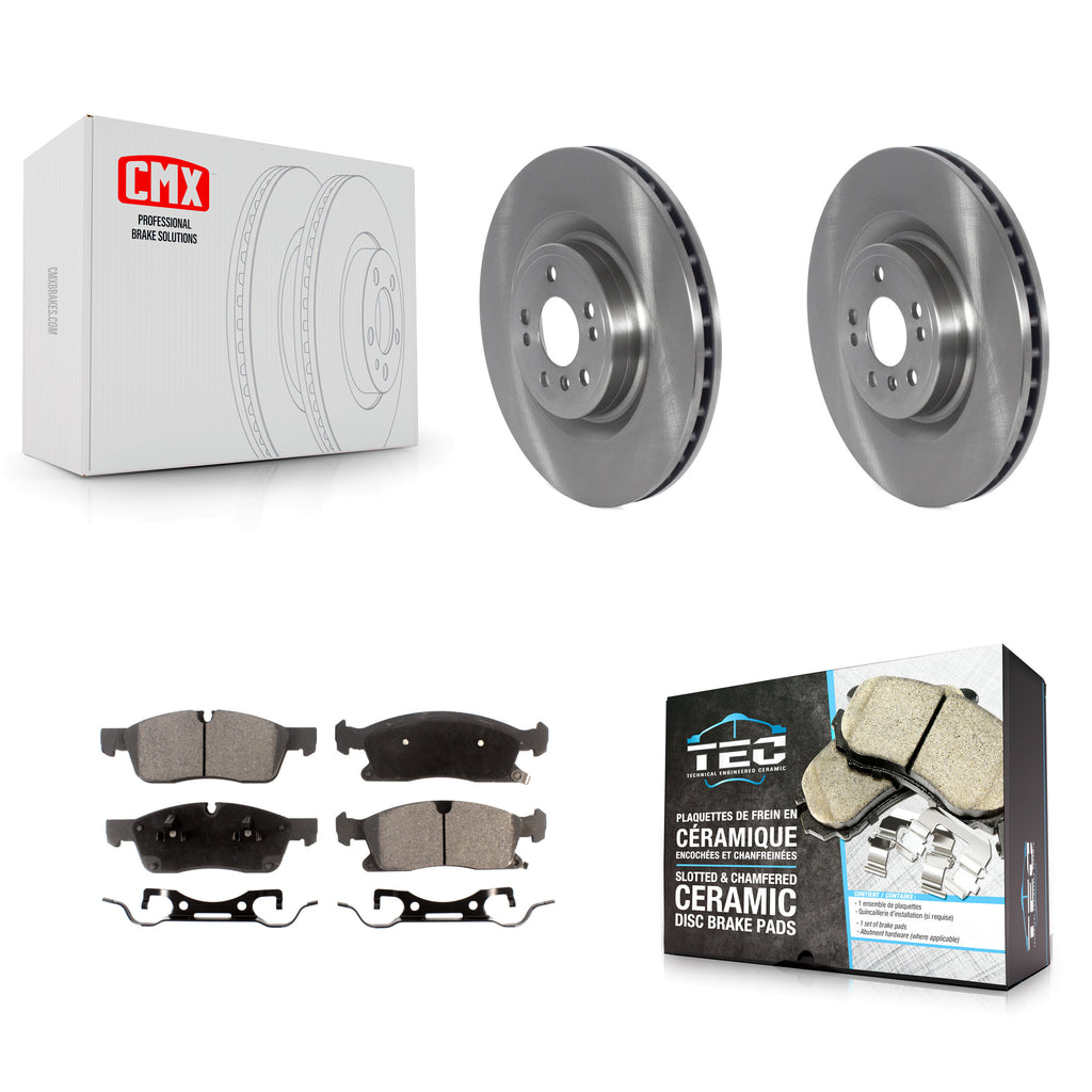 Front Brake Rotors & Ceramic Pad Kit For Mercedes-Benz ML350 GLE350 ML400 GLE400