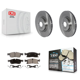Front Brake Rotors & Ceramic Pad Kit For Mercedes-Benz ML350 GLE350 ML400 GLE400