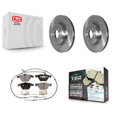 Load image into Gallery viewer, [Front] 2012 BMW 335i With Blue Painted Calipers Premium OE Brake Rotors &amp; Ceramic Pads Kit For Max Braking