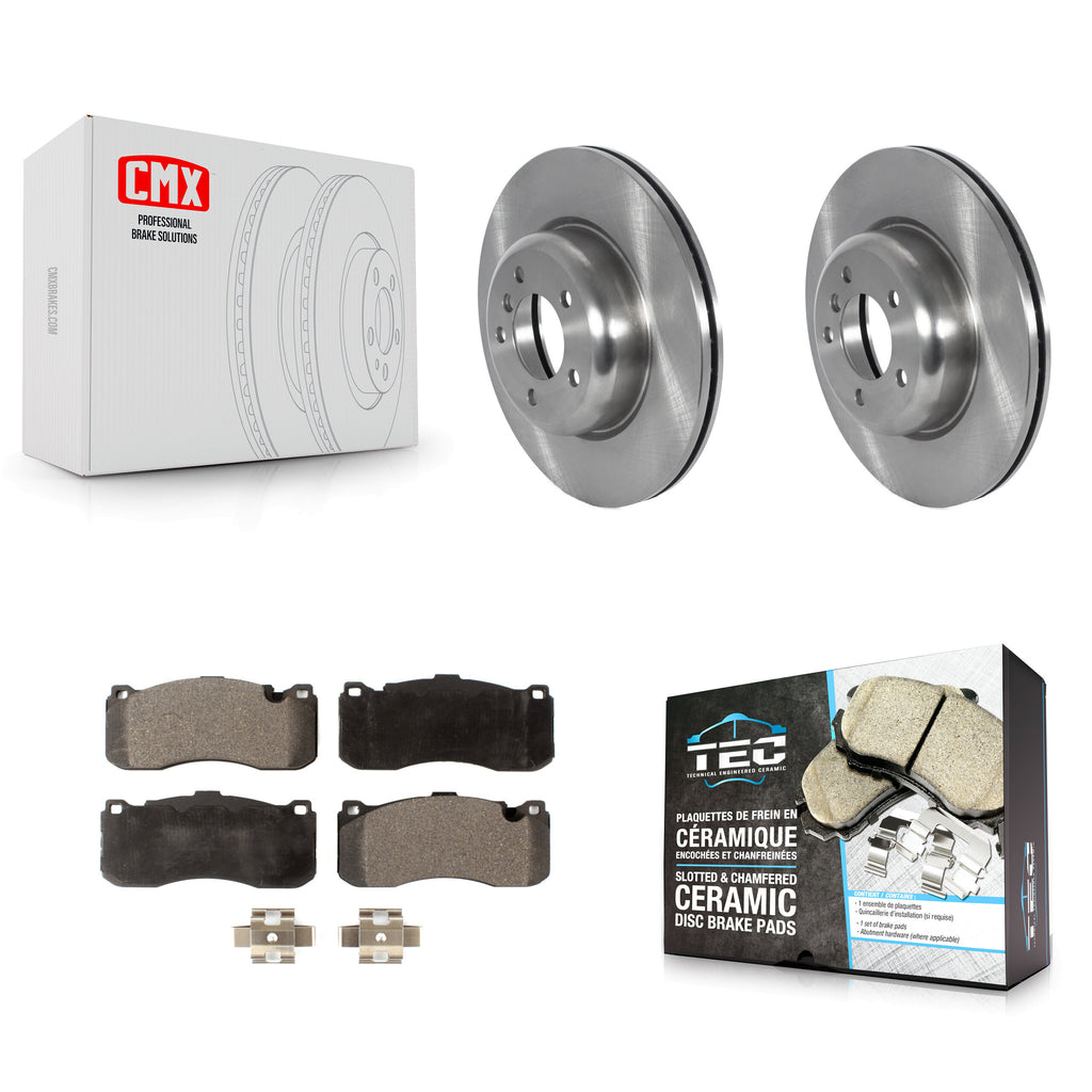 Front Disc Brake Rotors And Ceramic Pads Kit For BMW 135i 135is