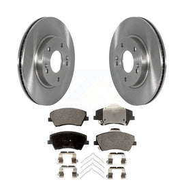 Front Disc Brake Rotors And Ceramic Pads Kit For Kia Niro Hyundai Ioniq
