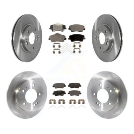 Front Rear Disc Brake Rotors And Ceramic Pads Kit For Kia Niro Hyundai Ioniq