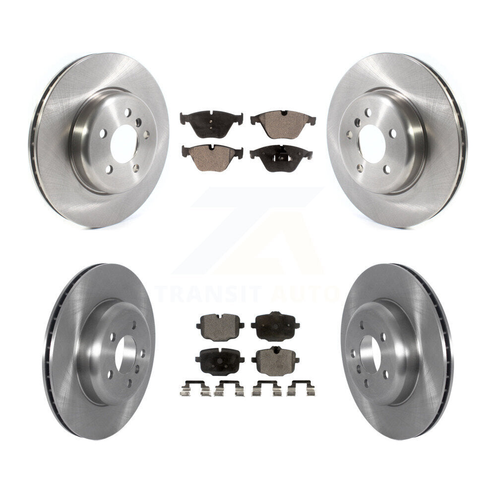 Front Rear Disc Brake Rotors Ceramic Pad Kit For BMW 535i 640i Gran Coupe xDrive