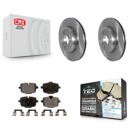 Rear Brake Rotor & Ceramic Pad Kit For BMW 535i 550i xDrive 650i 640i Gran Coupe