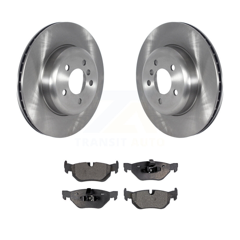 Rear Disc Brake Rotors And Ceramic Pads Kit For 2013 BMW 328i xDrive 3.0L