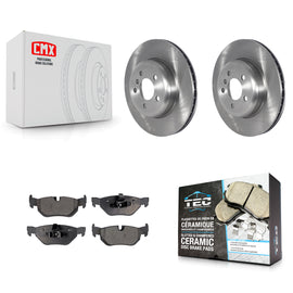 Rear Disc Brake Rotors And Ceramic Pads Kit For 2013 BMW 328i xDrive 3.0L