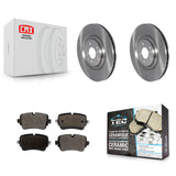 Rear Brake Rotors Ceramic Pad Kit For Audi Q7 Q8 With 375mm Diameter Front Rotor