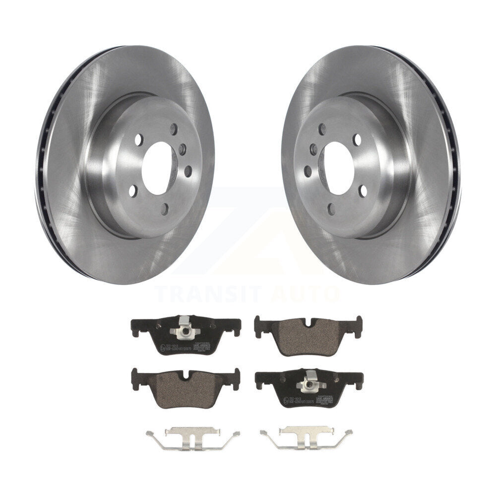 Rear Disc Brake Rotors And Ceramic Pads Kit For BMW 330i GT xDrive 328i