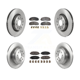 [Front+Rear] 2018-2021 Jeep Wrangler Rubicon Premium OE Brake Rotors & Ceramic Pads Kit For Max Braking