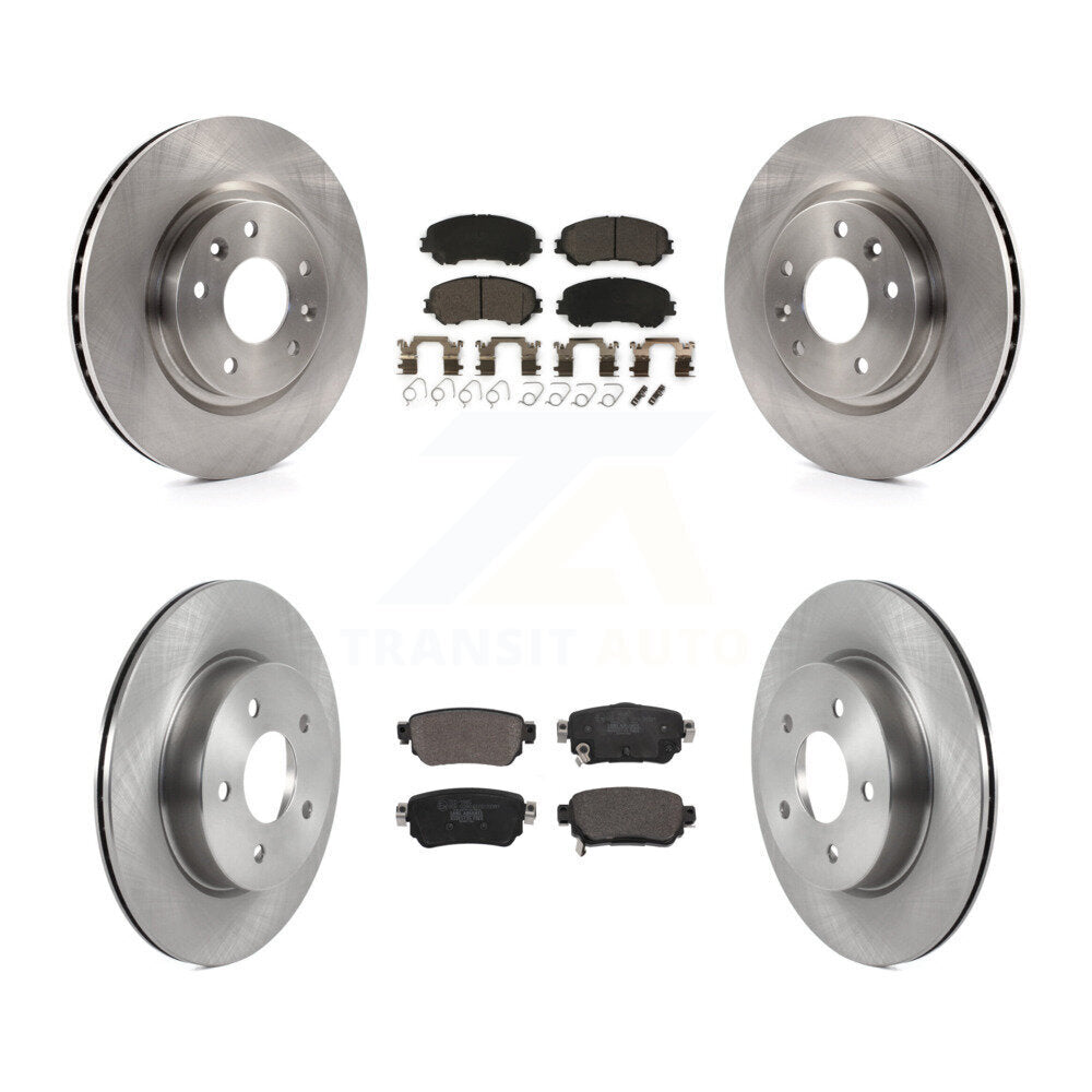 Front Rear Disc Brake Rotors And Ceramic Pads Kit For Nissan Rogue Sport Qashqai
