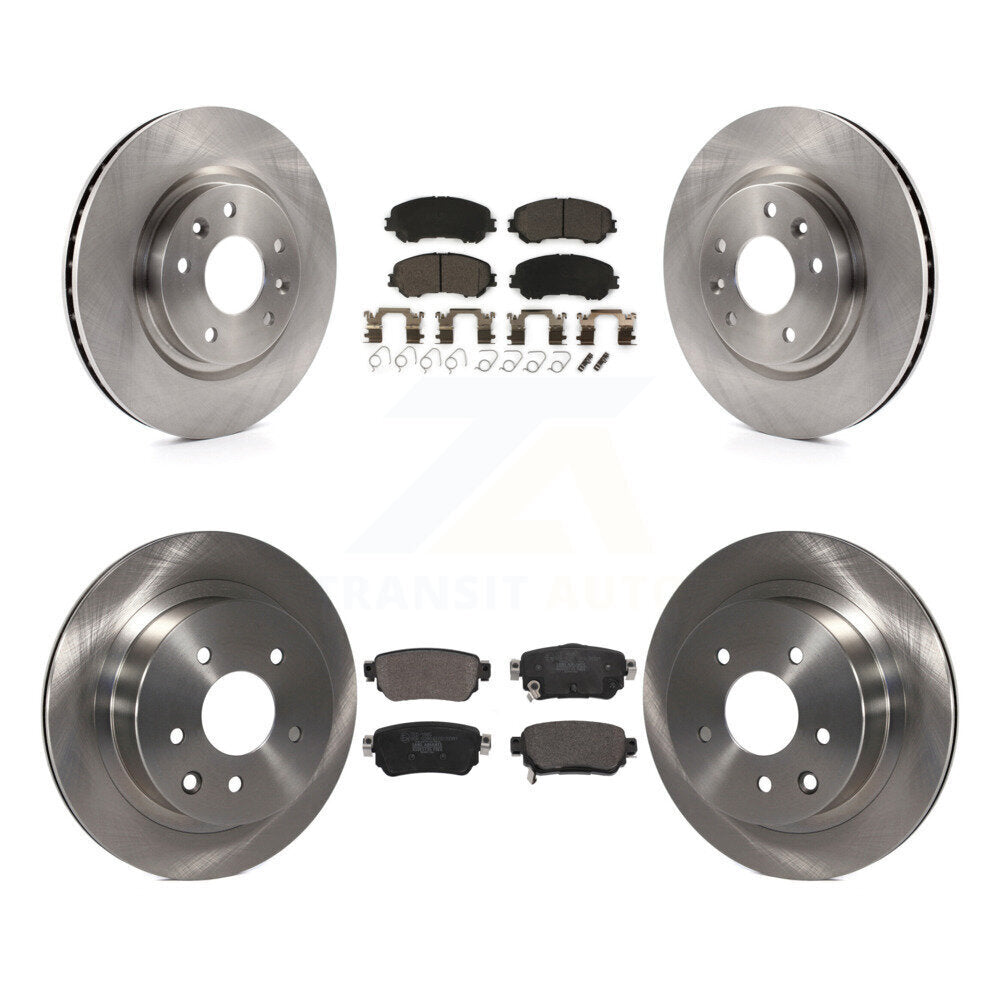 [Front+Rear] 2019 Nissan Rogue Sport S Premium OE Brake Rotors & Ceramic Pads Kit For Max Braking