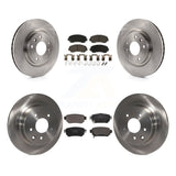 [Front+Rear] 2019 Nissan Rogue Sport S Premium OE Brake Rotors & Ceramic Pads Kit For Max Braking