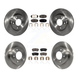 Front Rear Disc Brake Rotors And Ceramic Pads Kit For Hyundai Kona