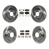 Front Rear Disc Brake Rotors And Ceramic Pads Kit For Hyundai Kona
