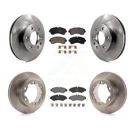 Front Rear Disc Brake Rotor Ceramic Pad Kit For Mercedes-Benz Sprinter 3500 2500