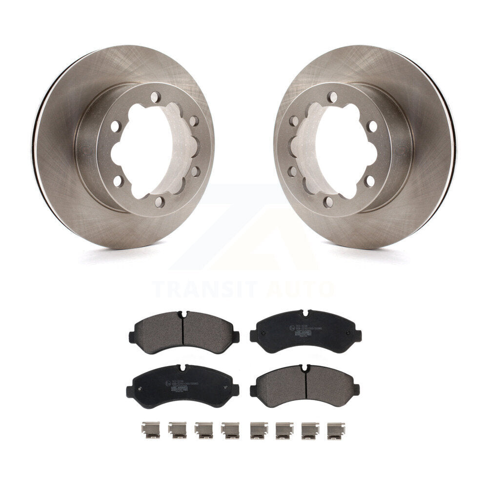 Rear Disc Brake Rotor And Ceramic Pad Kit For Mercedes-Benz Sprinter 3500 3500XD