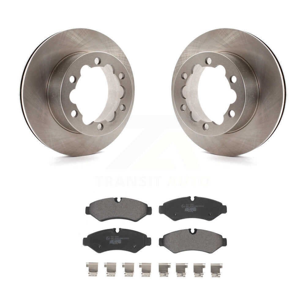 Rear Brake Rotors & Ceramic Pad Kit For Mercedes-Benz Sprinter 3500 Freightliner