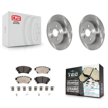 Load image into Gallery viewer, Rear Brake Rotors Ceramic Pad Kit For Toyota Corolla With Electric Parking