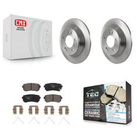 Rear Disc Brake Rotors And Ceramic Pads Kit For Hyundai Kona