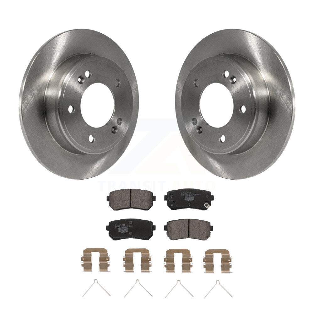 Rear Disc Brake Rotors And Ceramic Pads Kit For Hyundai Kona