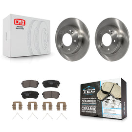 Rear Disc Brake Rotors And Ceramic Pads Kit For Hyundai Kona