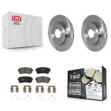 Charger l'image dans la galerie, Rear Disc Brake Rotors And Ceramic Pads Kit For Hyundai Kona Kia Seltos
