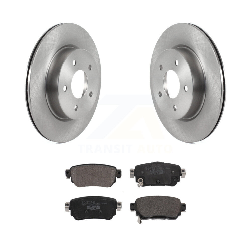 Rear Disc Brake Rotors And Ceramic Pads Kit For Nissan Rogue Sport LEAF Qashqai