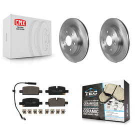 Rear Brake Rotor & Ceramic Pad Kit For Chevrolet Silverado 1500 GMC Sierra Tahoe