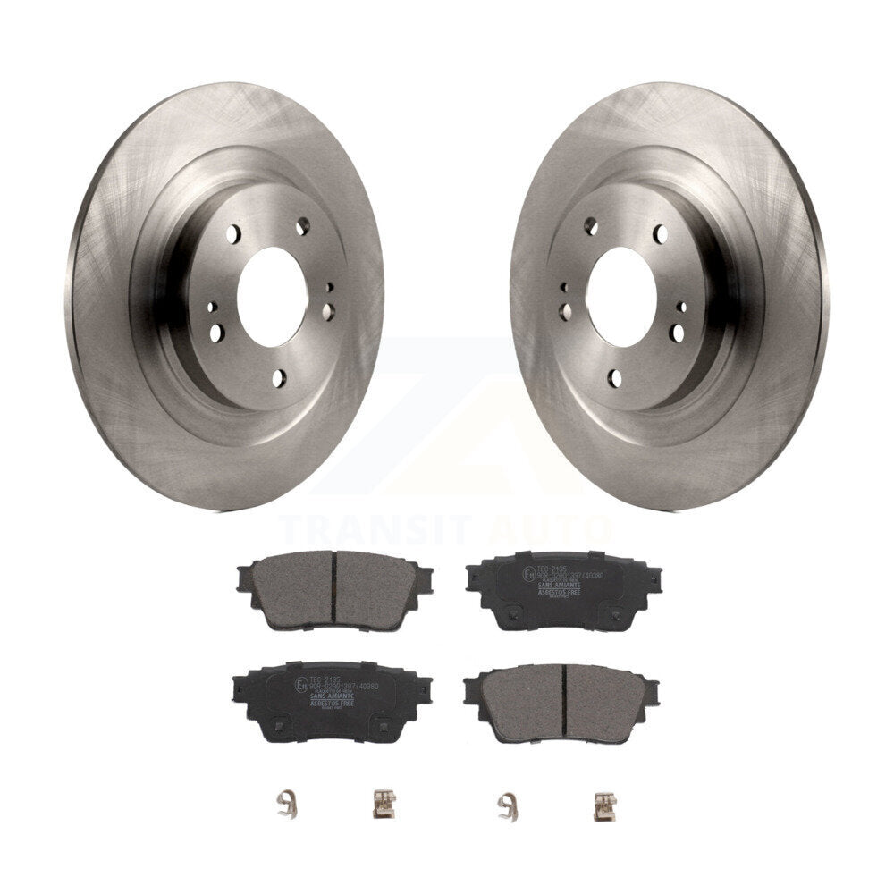 Rear Brake Rotor And Ceramic Pad Kit For Mitsubishi Outlander Eclipse Cross PHEV