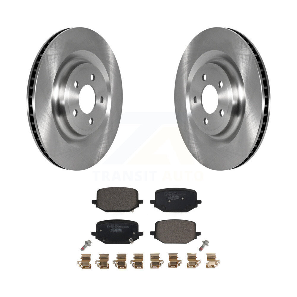 Rear Brake Rotor And Ceramic Pad Kit For Lincoln Aviator Ford Police Interceptor