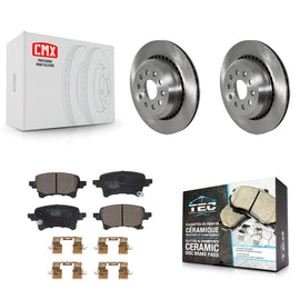 Rear Disc Brake Rotors And Ceramic Pads Kit For Jeep Gladiator Wrangler