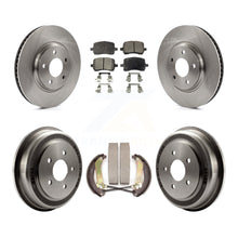 Charger l'image dans la galerie, Front Rear Disc Brake Rotors Ceramic Pads And Drum Kit For Chevrolet Malibu