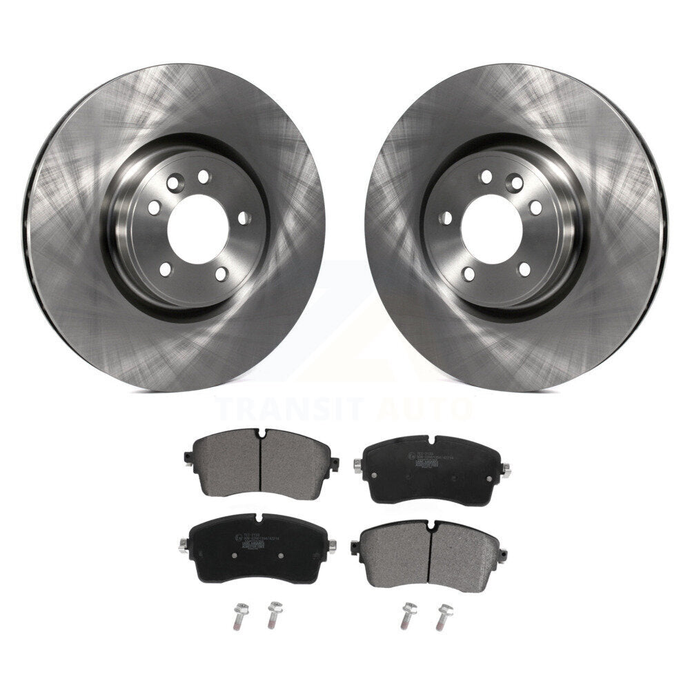 Front Disc Brake Rotors And Ceramic Pad Kit For Land Rover Range Defender 90 110