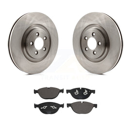 Front Disc Brake Rotors And Ceramic Pads Kit For Jaguar XF XJ