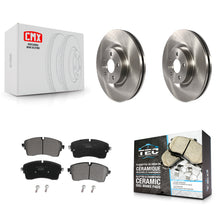 Load image into Gallery viewer, [Front] 2018 Jaguar E-Pace S/SE Premium OE Brake Rotors &amp; Ceramic Pads Kit For Max Braking