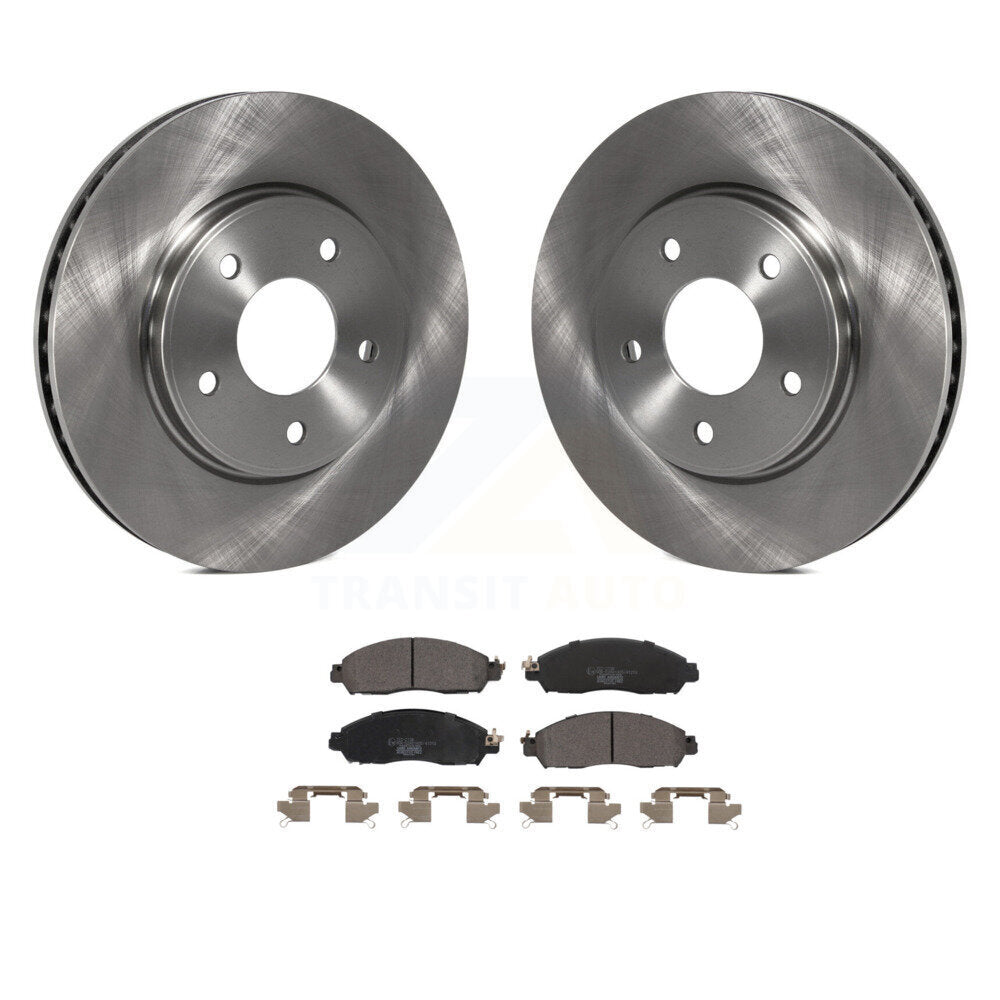 Front Disc Brake Rotors And Ceramic Pads Kit For Nissan LEAF NV200