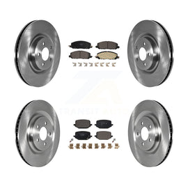 Front Rear Brake Rotor & Ceramic Pad Kit For Lincoln Aviator Ford Police Utility