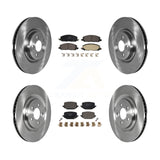 Front Rear Brake Rotor & Ceramic Pad Kit For Lincoln Aviator Ford Police Utility