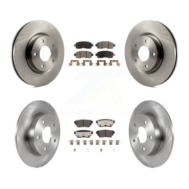 Front Rear Disc Brake Rotors And Ceramic Pads Kit For Nissan Altima