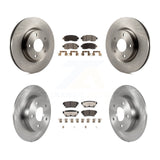 Front Rear Disc Brake Rotors And Ceramic Pads Kit For Nissan Altima