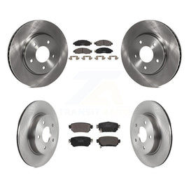 Front Rear Disc Brake Rotors And Ceramic Pads Kit For Nissan LEAF