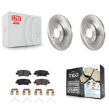 Rear Brake Rotor And Ceramic Pad Kit For Kia Cadenza With Electric Parking