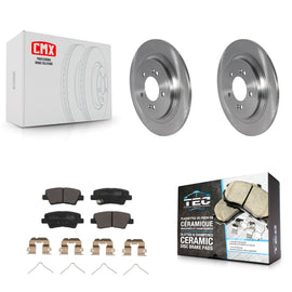 Rear Disc Brake Rotors And Ceramic Pads Kit For Kia Sportage Hyundai Tucson Nexo