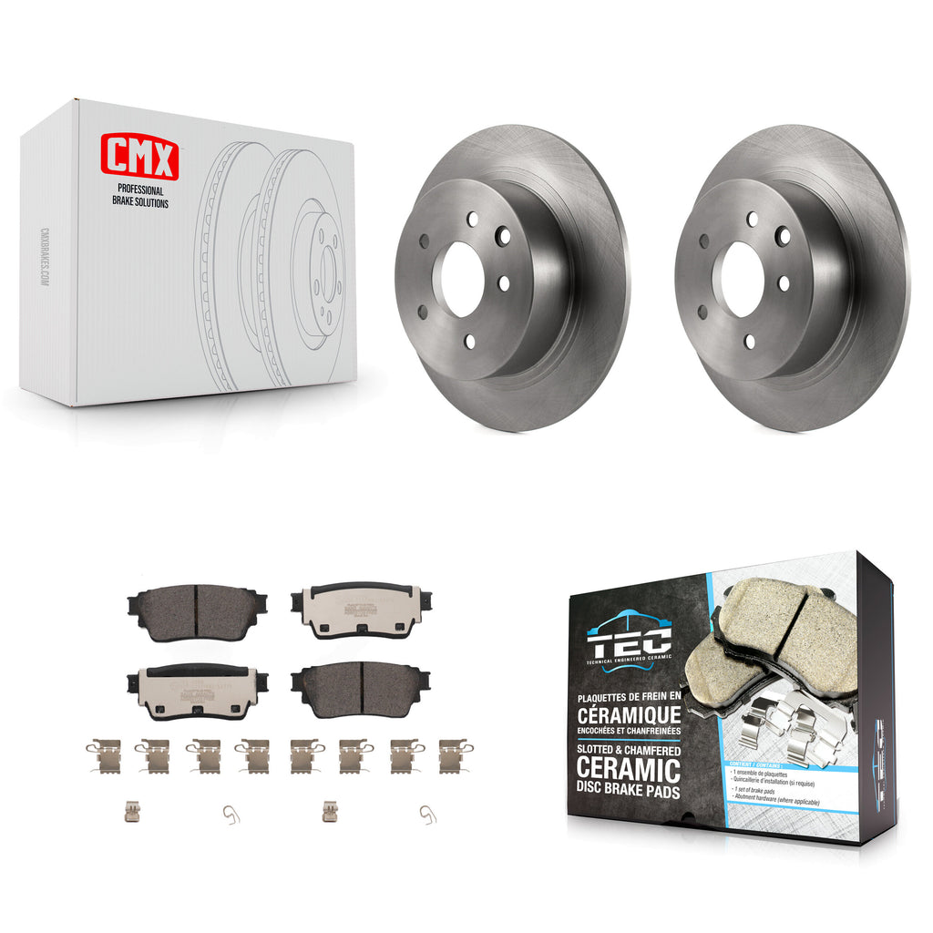 Rear Disc Brake Rotors And Ceramic Pads Kit For Nissan Altima AWD