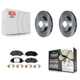 Front Disc Brake Rotors And Ceramic Pads Kit For Mitsubishi Eclipse Cross