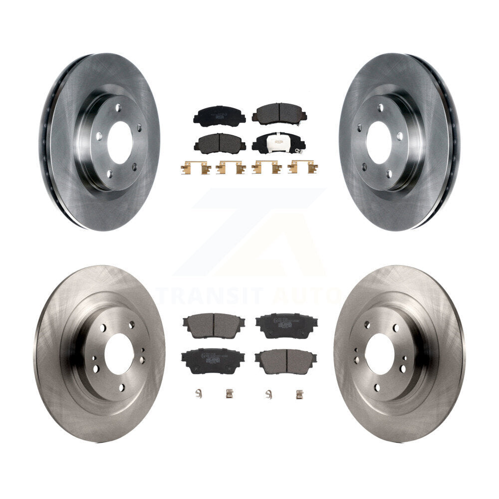 Front Rear Disc Brake Rotors And Ceramic Pads Kit For Mitsubishi Eclipse Cross