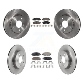 [Front+Rear] 2018 Nissan LEAF S Premium OE Brake Rotors & Ceramic Pads Kit For Max Braking